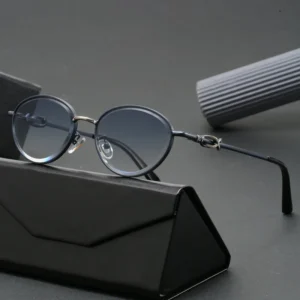 UV400 Protection Unisex Cat Eye Sunglasses Metal Sunglasses Ins Glasses for Women Trendy Summer Streetwear