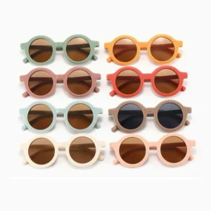 UV400 Retro Round Boys Girls Children Sunglasses for Kids