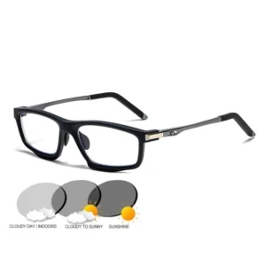 UV400 Safety Goggles Sunglasses Al-Mg TR90 Frame Cycling Riding Running Sports Photochromic Glasses for Men Women