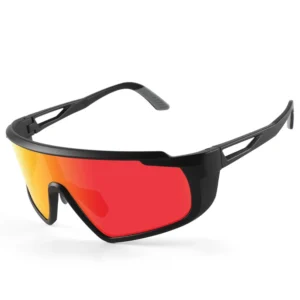 UV400 Sport Eyewear Outdoor Custom Logo Sport Cycling Sunglasses Safety Glasses with Side Shield
