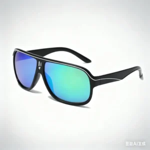 UV400 Sunglasses White and Red Frame PC Material Lightweight Stylish Shades for Driving and Outdoor Sports