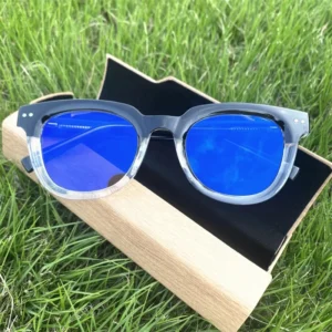 UV400 TR90 Vintage Spring Hinge Round Anti Reflet Photogray Man Women Photochromic Anti Blue Light Glasses