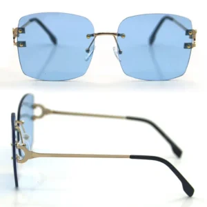 UV400 logo Shades Women Mens Fashion New Metal Sun Glasses Sunglasses