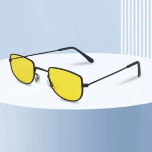 Ultra Light Metal Sunglasses for Men Retro Small Frame Shades for Parties