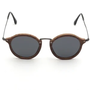 Ultra Luxury Metal Wooden Sunglasses High Quality Design Unisex Round Frame Sun Glasses Fashion Shades Multicolor Lens