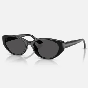 Unique Black Cat-Eye Sunglasses Anti-Radiation Full Rim Tinted Lenses Trendy Eyewear UV400 Protection for Street Style