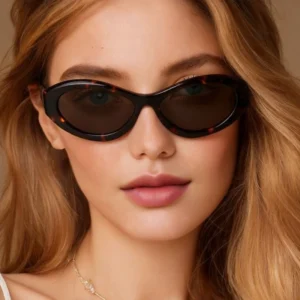 Unisex Acetate Sunglasses UV400 Lenses Full Rim Cat Eye Frame for Outdoor With Custom Logo No Minimum