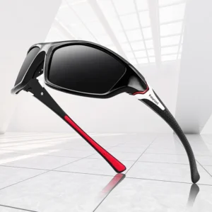Unisex Black Frame Outdoor Sports Sunglasses Polarized Men Fashion Windproof Driving Cycling Shade Sunglasses