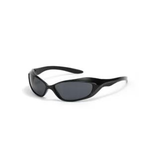 Unisex Cat Eye Punk Style Sunglasses PC Frame Blue UV400 Mirror Gradient Lenses Outdoor Sports Driving