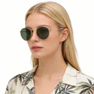 Unisex Classic Fashion Women Shades Stainless Steel UV400 Polarized Sunglasses