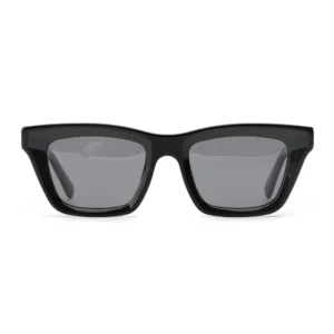 Unisex Classic Vintage Thick Frame Square Acetate Sunglasses with Polarized Lens