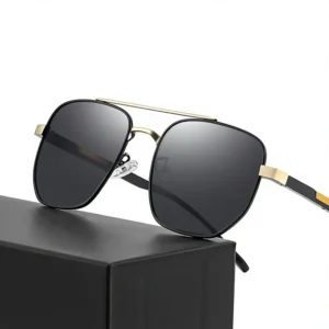 Unisex Driving Sunglasses Metal Aluminum Magnesium Spring Foot UV400 Polarized Full Frame Large