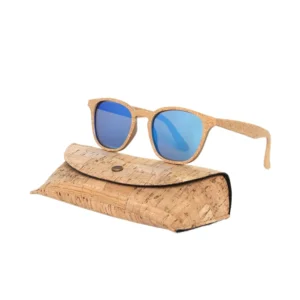 Unisex Fashion Sunglasses Wooden & Silver Frames with Polarized Lenses
