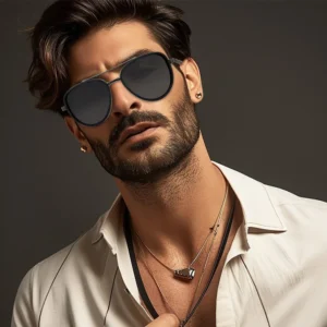 Unisex Fashion Sunglasses with Retro Metal Frame and Lens Customizable OEM Promotion