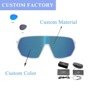 Unisex Gift Custom TR90 Sports Sunglasses Light Weight Full Rim Rectangle UV400 Cycling Baseball Outdoor High Quality Design