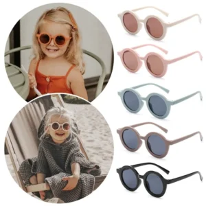 Unisex High Quality Round Frame Baby Sunglasses for Kids 1 4 Years Children’s Fashion Style Polarized UV400 Sun Protection