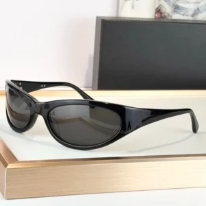 Unisex Luxury Fashion Black Sunglasses UV400 Acetate Frame Dance Party Hip hop Style Outdoor Sports Personalized Goggles