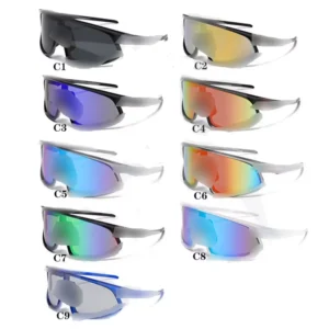 Unisex Polarized Lens PC Frame Mens Cycling Sunglasses Luxury Brand Women’s Sports Shades Trendy Sunglasses