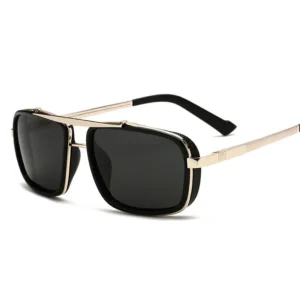 Unisex Professional Polarized UV400 Protection Driving Sunglasses Comfortable Blue Red Yellow Green Metal Frames