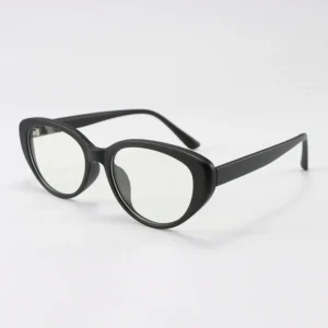 Unisex Retro Black Metal Cat Eye Sunglasses UV400 Lenses Foldable Full Rim Design Eye Protection for Daily Use