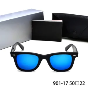 Unisex Square Sunglasses Blue Glasses Custom Logo Acetate Frame Men’s Sunglasses Daily Casual Eyewear