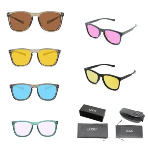 Unisex Square Sunglasses Polarized UV Protection Light Weight TAC Lens Multi Color Options for Outdoor Beach Vacation TR Frame