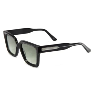 Unisex Square Tortoise Steampunk Sunglasses UV400 Acetate Lightweight Gold Eyeglasses Custom Fashion Retro