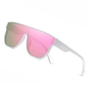 Unisex Sunglasses Oversized Colorful Frame TR90 & Lenses Tac Polarized for Outdoor Sports Men & Women