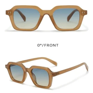 Unisex Tortoise Square Sunglasses Factory Direct Small Frame Fashion Street Snap Personality Versatile UV Protection Sunglasses