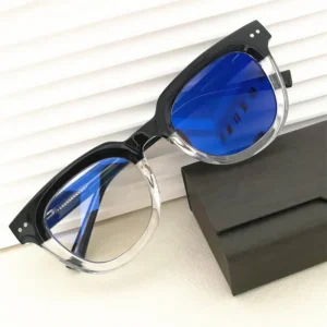 Unisex Woman Optical Round Retro Tr90 Spring Hinge Photogrey Anti Reflet Blue Light Super September Photochromic Glasses