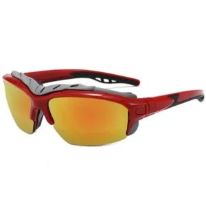 Unisex Yellow Sport Sunglasses for Outdoor Riding Cycling Fashionable PC Frame Custom Logo Direct Factory Sale for Men Women
