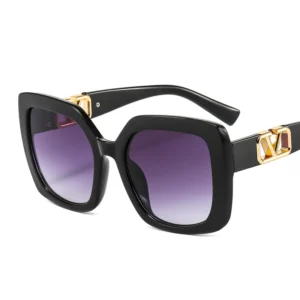 VASHAP 9401 Big square Frame Fashion Sunglasses Plastic Sun Glasses Vintage Women Men Retro Uv400 Custom Metal Shades