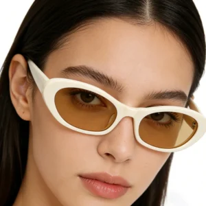 VS9031S Vintage Sunglasses Small Oval Acetate Sunglasses UV400 Polarized Lenses Women