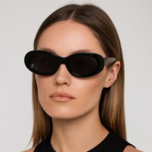 VSA25012 Custom Oval Acetate Vintage Women Polarized Lightweight Comfortable Sunglasses Eyewear Manufacturer