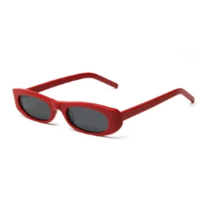 Viff 0127AS Y2K Slim Oval Sunglasses Acetate Frame with TAC Lenses Multiple Color Options Fashionable Eyewear
