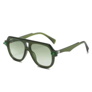 Vintage Champagne Sunglasses for Women Oversized Gradient Yellow Elegant Shades