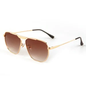 Vintage Classic Driving Sunglasses for Men UV Protection Metal Large Frame Glasses