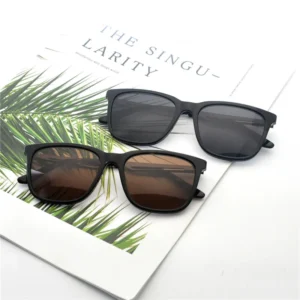 Vintage Classic Square Acetate Sunglasses Women and Men’s Polarized Shades