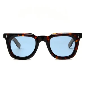 Vintage Fashion Full Rim Thick Frame Sunglasses with Polarized Lens UV Protection Sunglasses Men Women Unisex