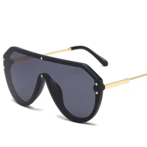 Vintage Fashion Oversized Sunglasses for Women and Men Acetate Frame with Mirror Lenses (EJG2177)