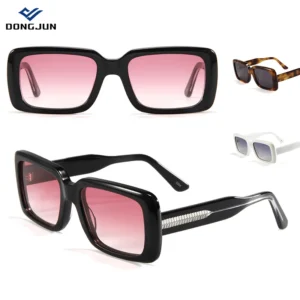 Vintage Fashion Women’s Lightweight UV400 CR39 Lenses Sunglasses Custom Logo Retro Acetate Shades Sunglasses