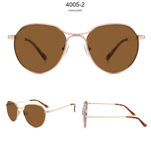 Vintage Metal Frame Sun Glasses UV400 Lens Shades Sun Glasses Custom Round Frame Design Sunglasses