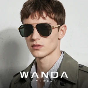 Vintage Metal Sunglasses for Men TAC Polarized Classic Retro Light Weight Anti Radiation Comfortable S15228