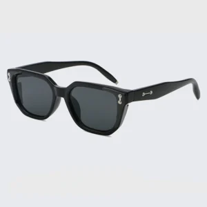 Vintage Oversize Square Solid Fashion Unisex Designer Sunglasses Windproof Customized Logo PC