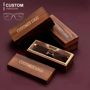 Vintage Rimless Diamond Wooden Eyewear Luxury High Quality Sunglasses Fashion UV400 Custom Logo