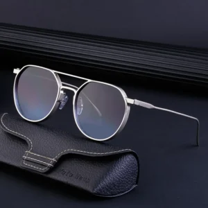 Vintage Round Metal Sunglasses for Men Driving Custom Sunglasses