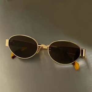 Vintage Round & Oval Frame Sun Glasses European American Fashion Personality Street Shooting Shades Unisex