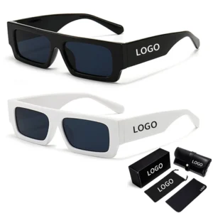 Vintage Square Black Sunglasses Rectangle Fashion Sun Glasses Women Men Shades Logo Custom Glasses Eyewear