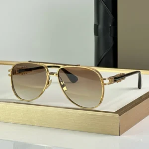 Vintage Square Oversized Metal Sunglasses Gradient Lenses UV400 for Men and Women