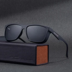 Vintage Square Punk Style Male Outdoor Fishing Driving Sunglasses Men Fashion Polarized Sunglasses